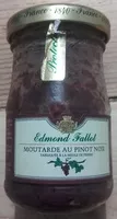入っている砂糖の量 Moutarde au Pinot noir