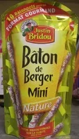 Amount of sugar in Bâton de Berger Mini Nature (Format Gourmand, 10 Bâtonnets environ)