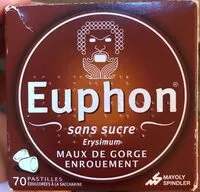 Sucre et nutriments contenus dans Euphon