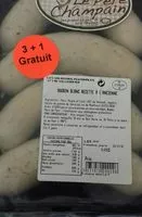 Quantité de sucre dans Boudin blanc à l'ancienne