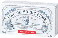 Sokerin määrä sisällä Foie de morue fumé
