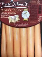 Количество сахара в Knacks D'alsace, 10 pièces