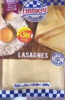 入っている砂糖の量 Lustucru feuilles de lasagne 250g