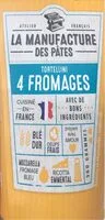 Suhkru kogus sees La manufacture des pates box tortellini 4 fromages 360g