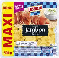 İçindeki şeker miktarı Lustucru ravioli jambon cru 500g