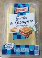 Zuckermenge drin Feuilles de lasagnes aux oeufs frais