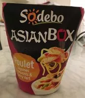 Suhkru kogus sees AsianBox Poulet legumes croquants & curry vert