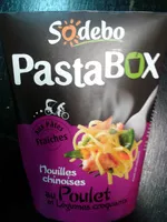 Sucre et nutriments contenus dans Pastabox