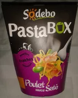 Cantidad de azúcar en Pastabox Poulet sauce Saté