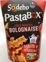 Suhkru kogus sees PastaBox pâtes fraiches à la bolognaise