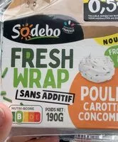 Jumlah gula yang masuk Fresh wrap - Fromage frais au  Poulet, carottes, concombre