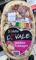 Suhkru kogus sees L'Ovale Jambon Fromages