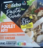 Количество сахара в Salade pâtes fraiches poulet roti