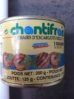 Sucre et nutriments contenus dans Chantifrais