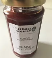 Zuckermenge drin Confiture fraise