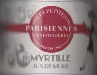 Quantité de sucre dans Myrtille Jus de mûre