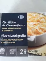 Sokerin määrä sisällä Gratin choux fleurs