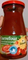 Cantidad de azúcar en Coulis de tomates de Provence