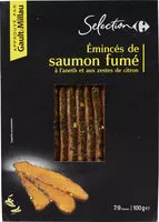 Amount of sugar in Émincés de saumon fumé à l'aneth et aux zestes de citron