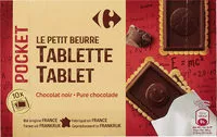 Количество сахара в POCKET LE PETIT BEURRE TABLETTE Chocolat noir