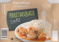 Cantidad de azúcar en Poulet basquaise et son riz