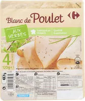 Suhkru kogus sees Blanc de poulet aux herbes