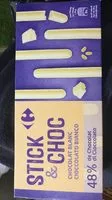 चीनी की मात्रा Stick & Choc Chocolat blanc