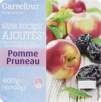 Amount of sugar in Pomme Pruneau Sans sucres ajoutés*