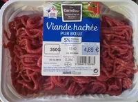 入っている砂糖の量 Viande hachée pur boeuf (5% MG)