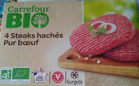 चीनी की मात्रा Steaks hachés Bio