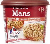 Amount of sugar in Rillettes du Mans Pur porc