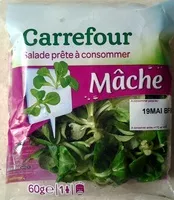 入っている砂糖の量 Salade prête à consommer, Mâche