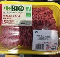 入っている砂糖の量 Viande hachée pur bœuf bio 15%