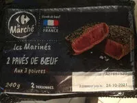 Cantidad de azúcar en Les Marinés 2 pavés de bœuf aux 3 poivres