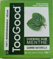 Cantidad de azúcar en Chewing-gum menthe