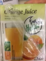 चीनी की मात्रा Jus d'Orange