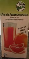 Sokerin määrä sisällä Jus de pamplemousse