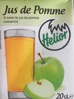 चीनी की मात्रा Jus De Fruit Helior Pomme
