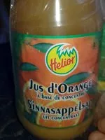 चीनी की मात्रा Jus d'orange