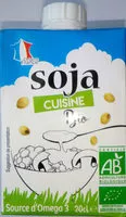 Sokerin määrä sisällä Soja cuisine bio