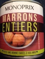 Amount of sugar in Marrons entiers