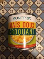 चीनी की मात्रा Maïs doux croquants