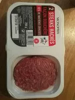 İçindeki şeker miktarı Steaks hachés pur boeuf, 15% de mat. Gr.