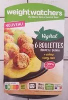 Quantité de sucre dans Boulettes Végétal préparées