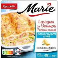 含糖量 Lasagnes au Saumon Poireaux cuisinés