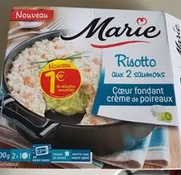 İçindeki şeker miktarı Risotto aux deux saumons coeur fondant crème de poireaux