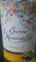 入っている砂糖の量 Muscat sans alcool