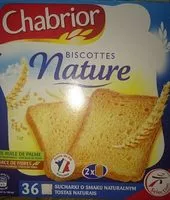 Quantité de sucre dans Biscottes nature
