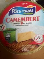 Amount of sugar in Camembert