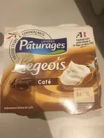 Quantité de sucre dans Liégeois Café Pâturages
